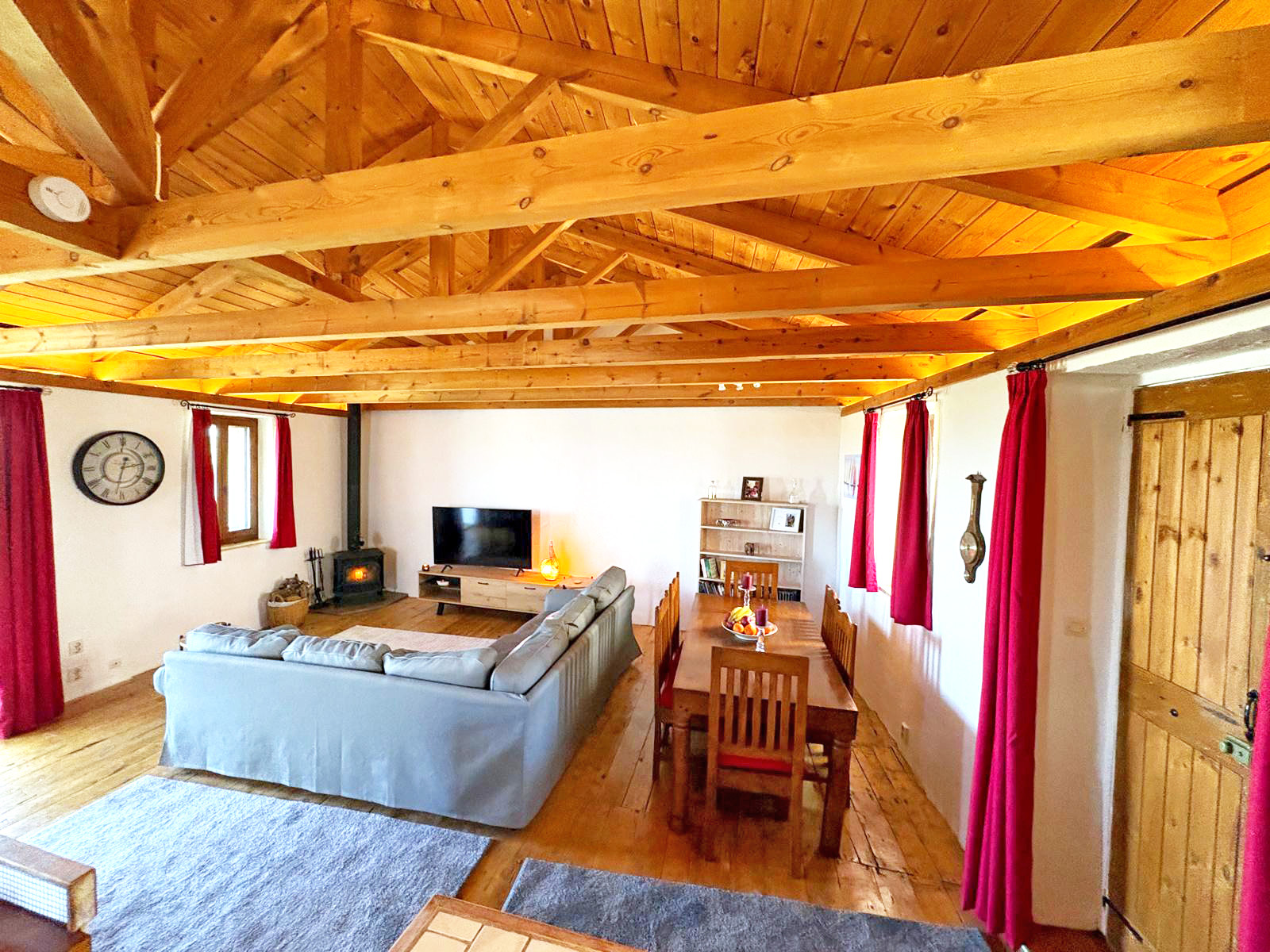 Living area inside the traditional Greek house